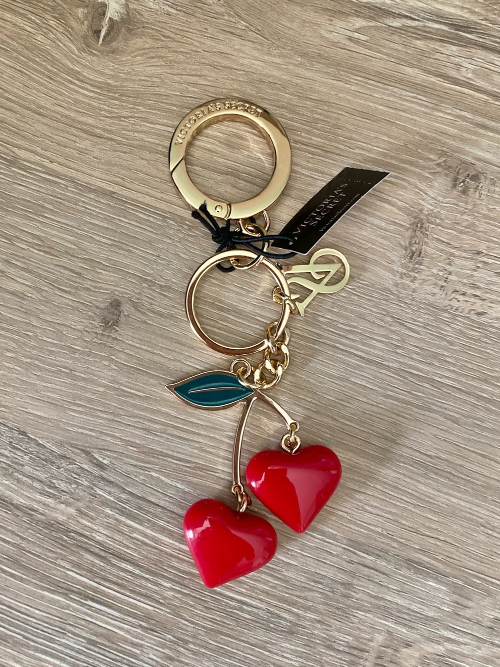 VS Cherry Heart Keychain - Red